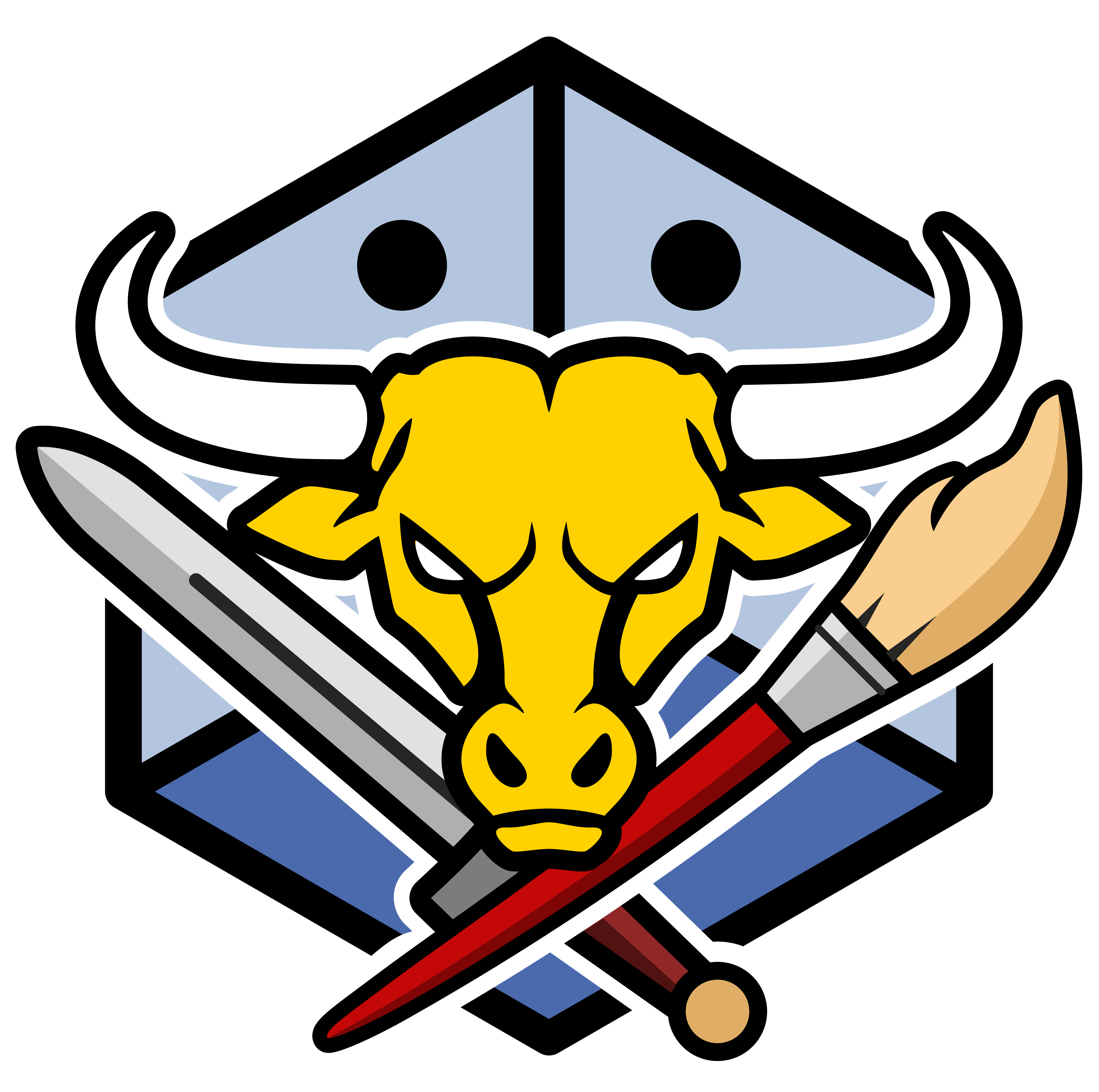 Battle & Brush: Birmingham's inclusive Warhammer and tabletop gaming club logo